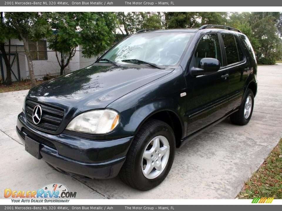 2001 Mercedes-Benz ML 320 4Matic Orion Blue Metallic / Ash Photo #22