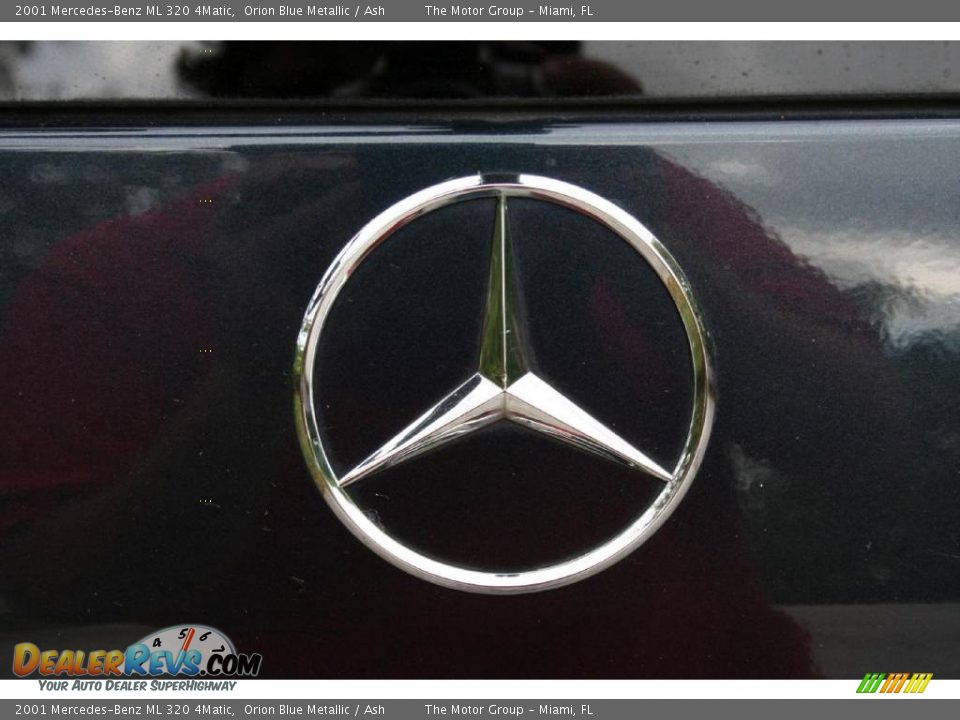 2001 Mercedes-Benz ML 320 4Matic Orion Blue Metallic / Ash Photo #30