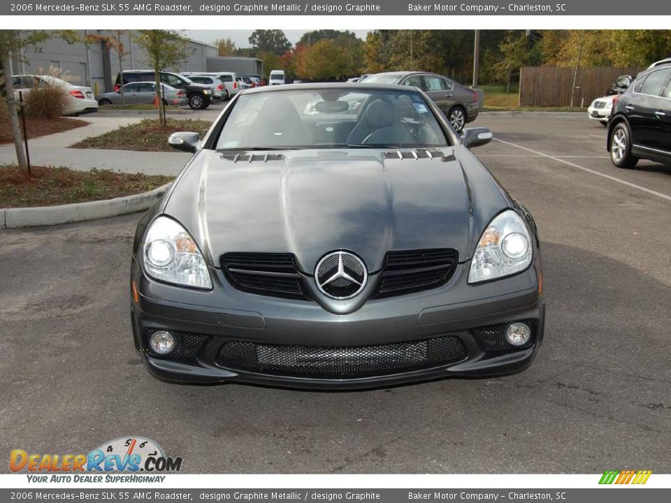 2006 Mercedes-Benz SLK 55 AMG Roadster designo Graphite Metallic / designo Graphite Photo #13