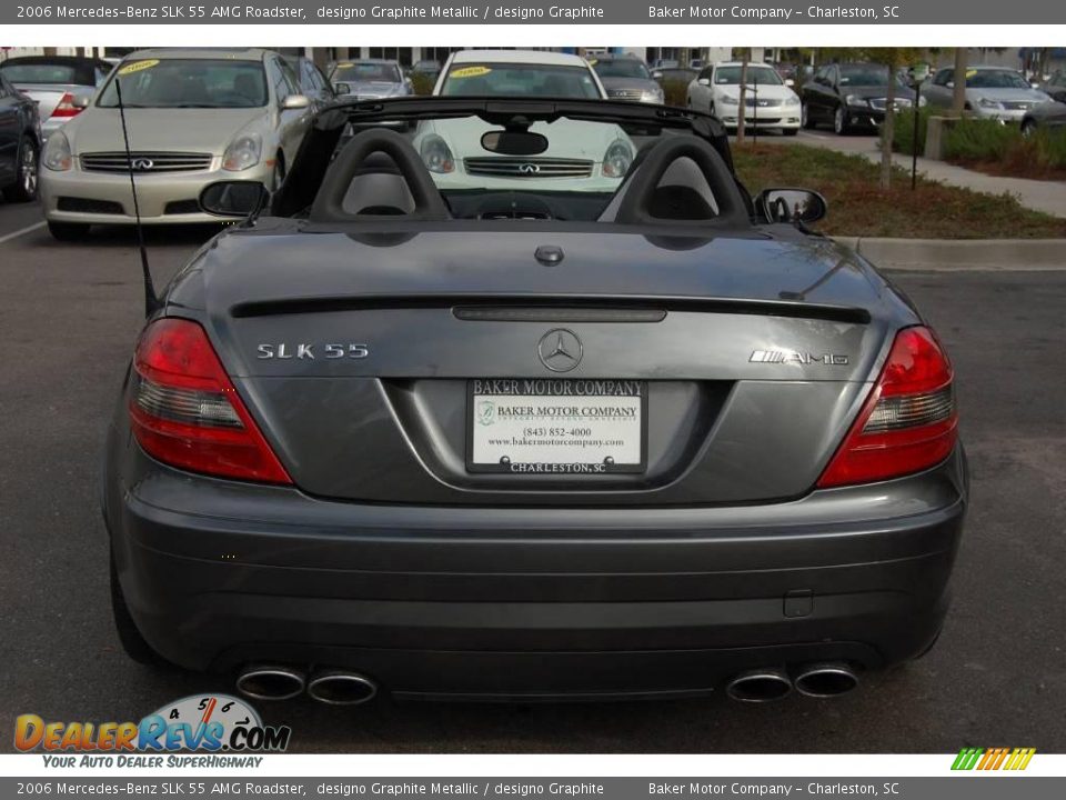 2006 Mercedes-Benz SLK 55 AMG Roadster designo Graphite Metallic / designo Graphite Photo #16