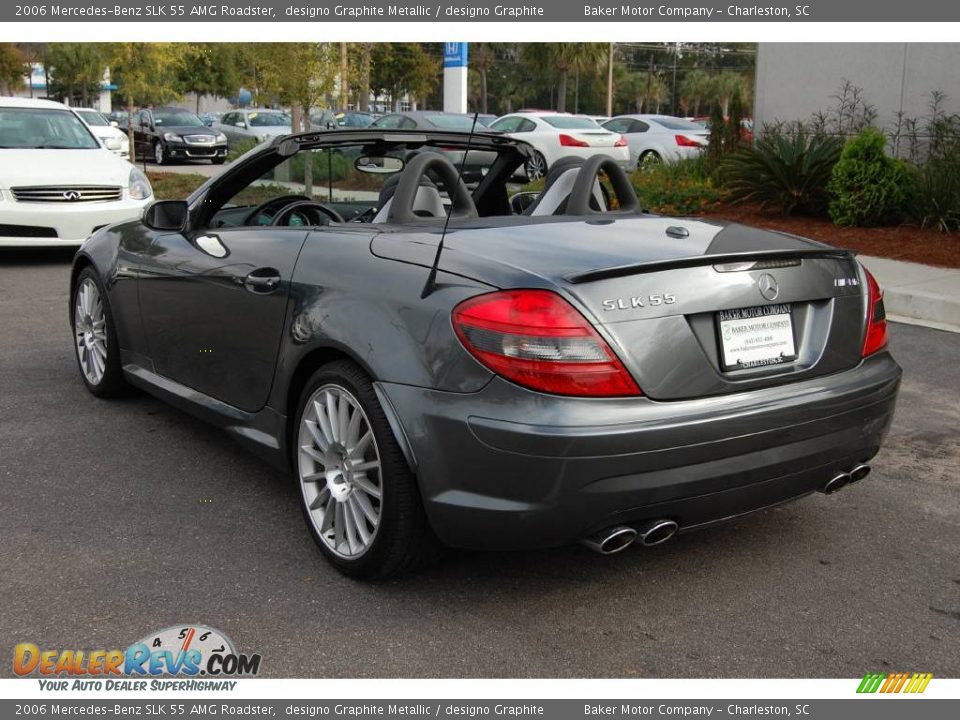 2006 Mercedes-Benz SLK 55 AMG Roadster designo Graphite Metallic / designo Graphite Photo #17
