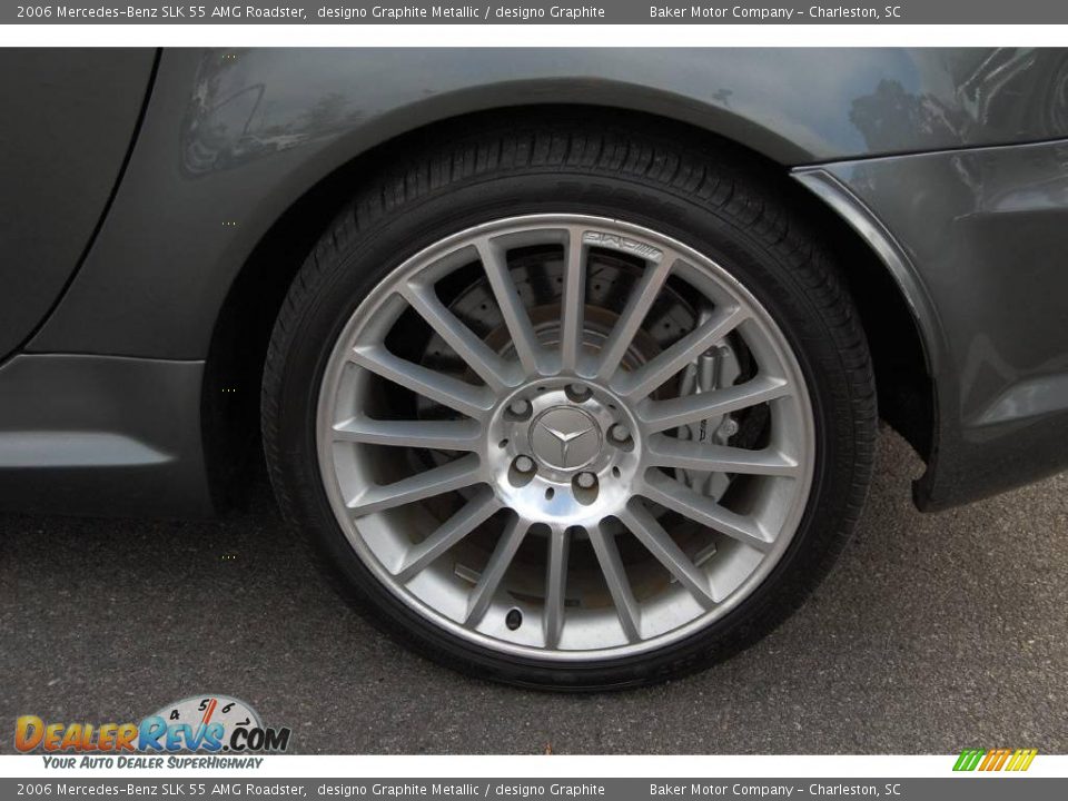 2006 Mercedes-Benz SLK 55 AMG Roadster designo Graphite Metallic / designo Graphite Photo #18