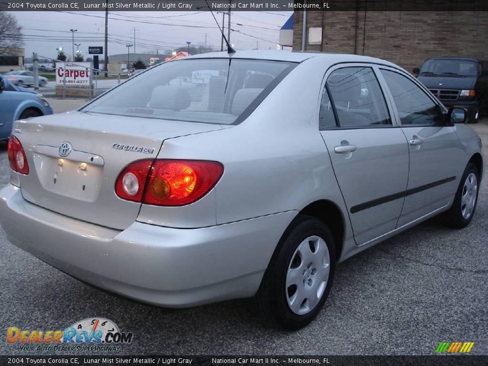 2004 Toyota Corolla CE Lunar Mist Silver Metallic / Light Gray Photo #6