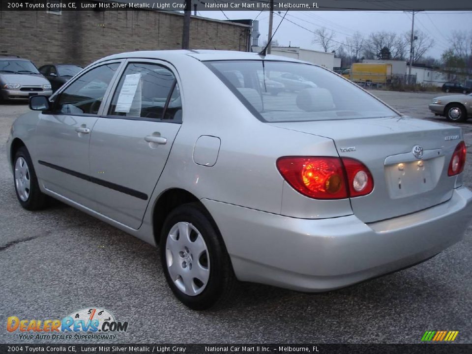 2004 Toyota Corolla CE Lunar Mist Silver Metallic / Light Gray Photo #8