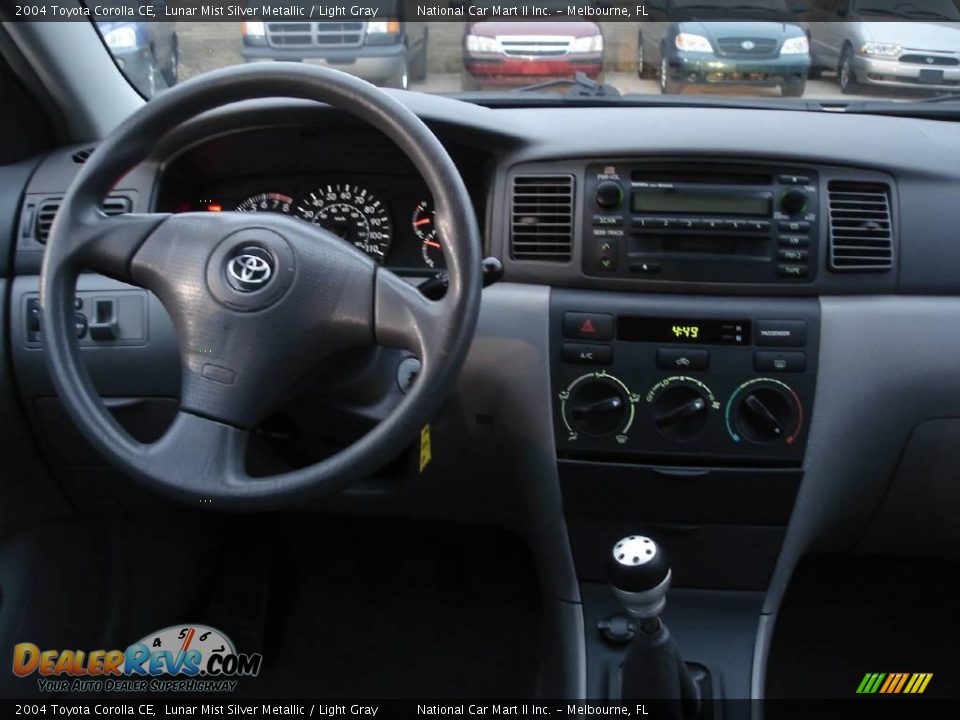 2004 Toyota Corolla CE Lunar Mist Silver Metallic / Light Gray Photo #11