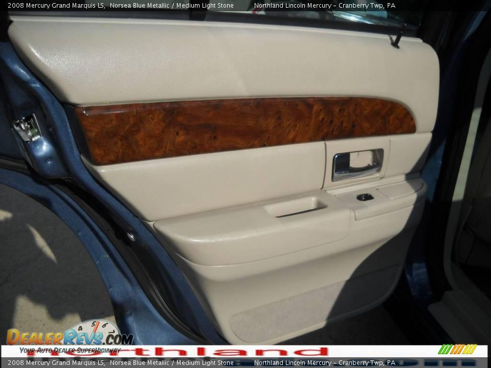 2008 Mercury Grand Marquis LS Norsea Blue Metallic / Medium Light Stone Photo #10