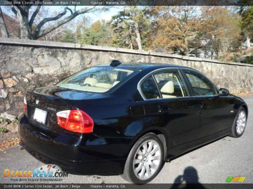 2006 BMW 3 Series 330i Sedan Jet Black / Beige Photo #3