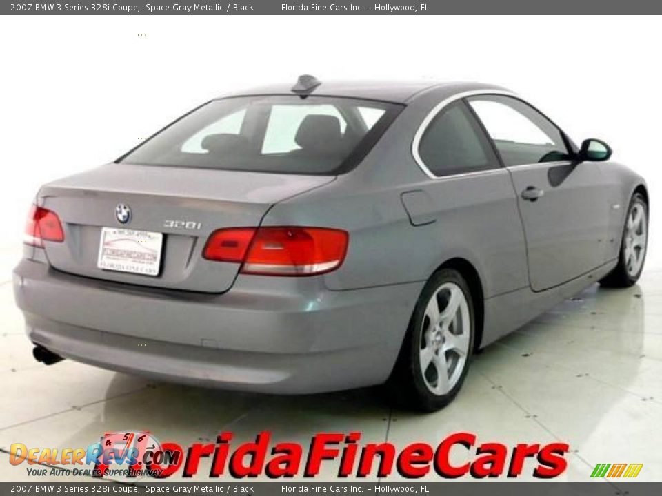 2007 BMW 3 Series 328i Coupe Space Gray Metallic / Black Photo #2