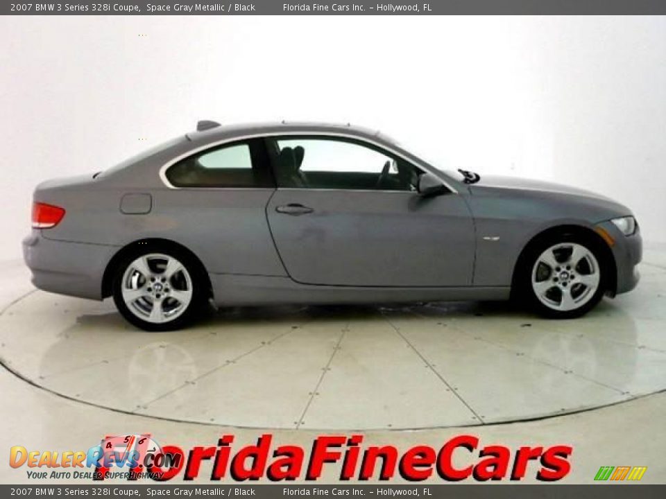 2007 BMW 3 Series 328i Coupe Space Gray Metallic / Black Photo #4