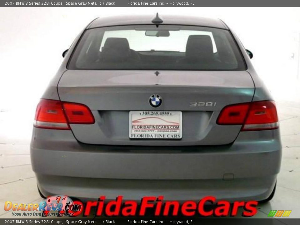 2007 BMW 3 Series 328i Coupe Space Gray Metallic / Black Photo #6