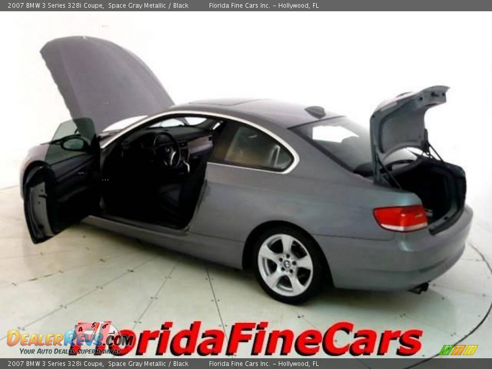 2007 BMW 3 Series 328i Coupe Space Gray Metallic / Black Photo #8