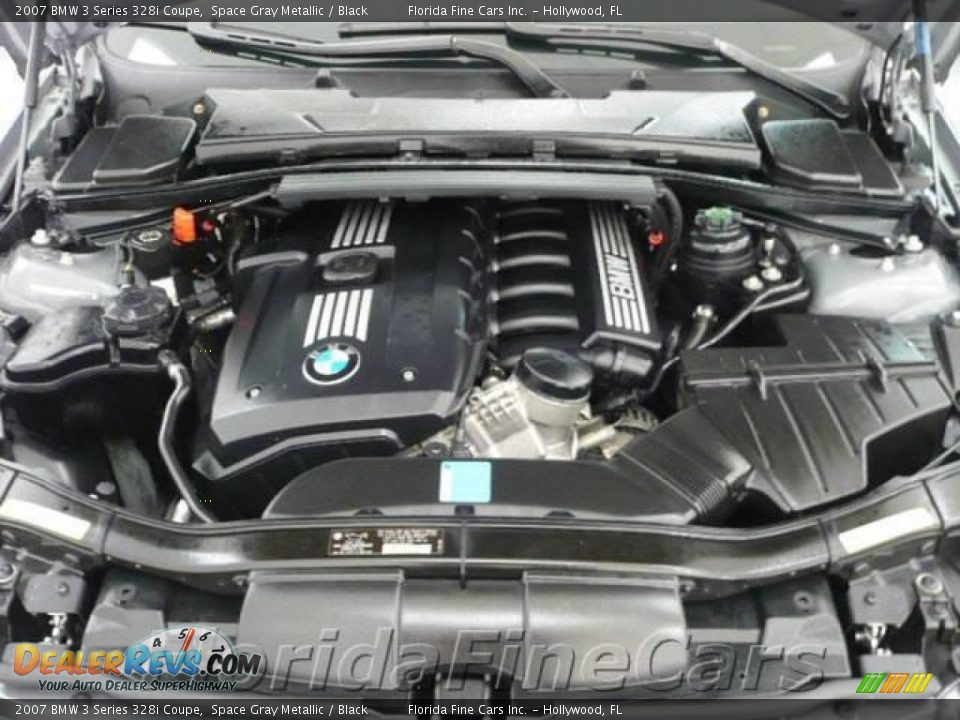 2007 BMW 3 Series 328i Coupe Space Gray Metallic / Black Photo #9