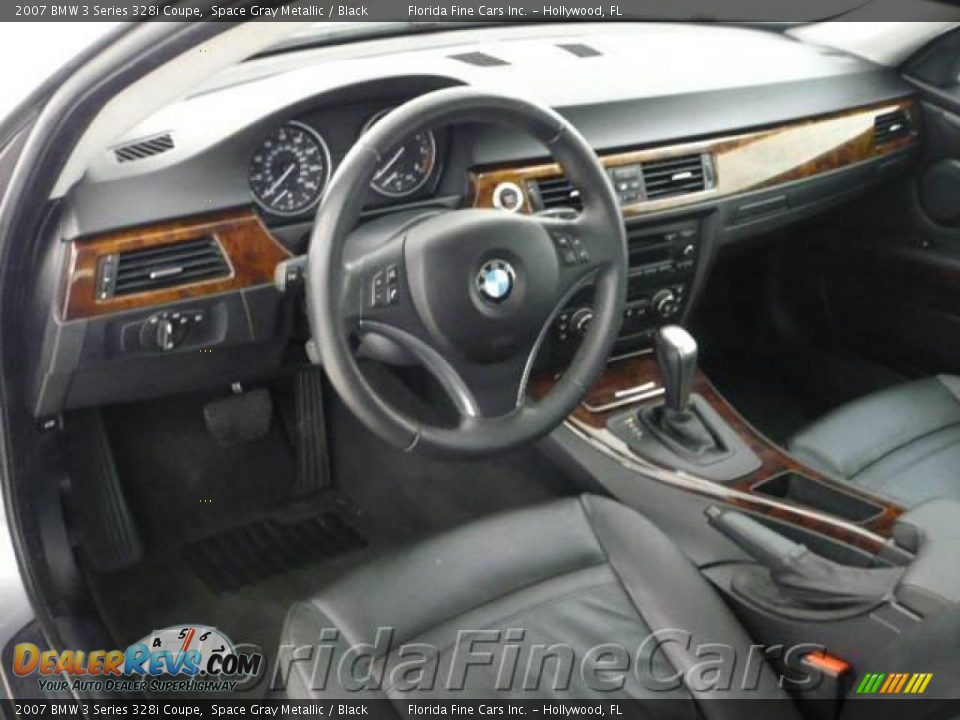 2007 BMW 3 Series 328i Coupe Space Gray Metallic / Black Photo #11