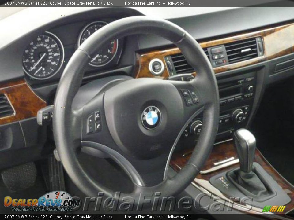 2007 BMW 3 Series 328i Coupe Space Gray Metallic / Black Photo #15