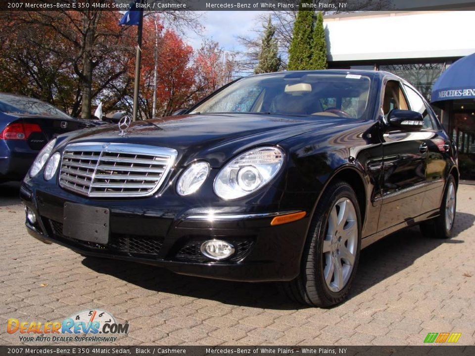 2007 Mercedes-Benz E 350 4Matic Sedan Black / Cashmere Photo #1