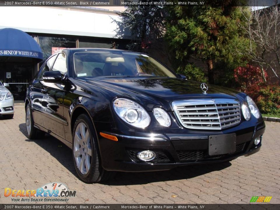 2007 Mercedes-Benz E 350 4Matic Sedan Black / Cashmere Photo #3