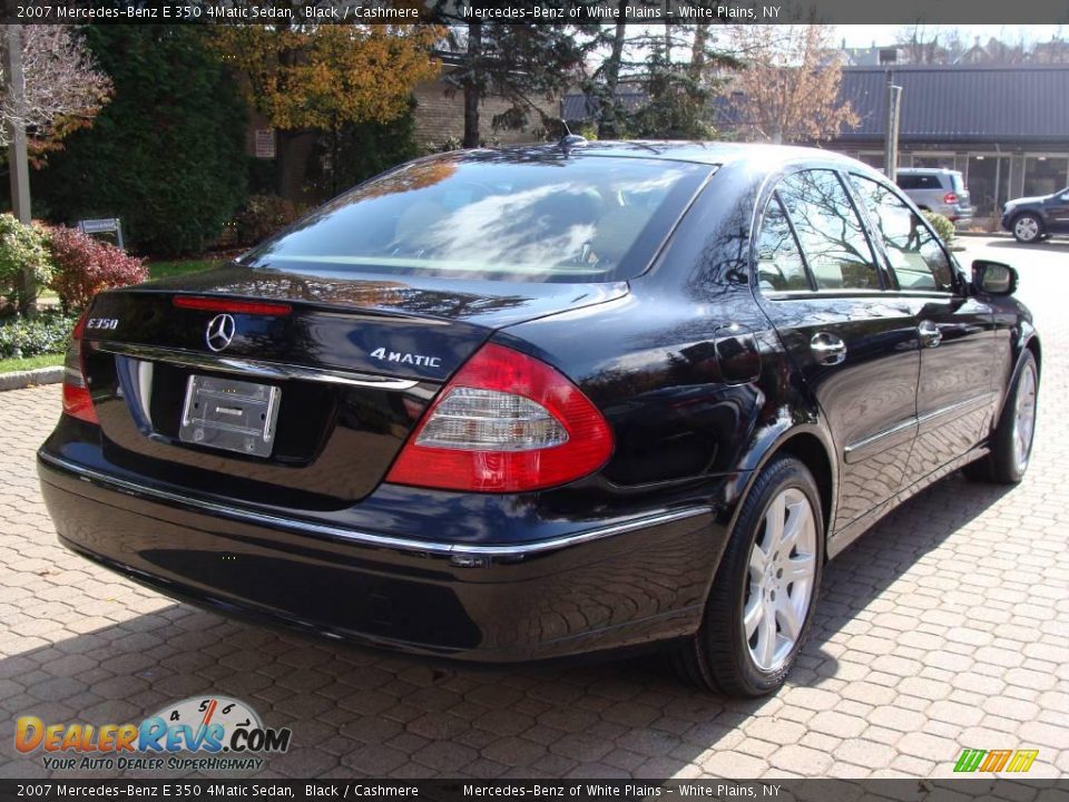 2007 Mercedes-Benz E 350 4Matic Sedan Black / Cashmere Photo #4