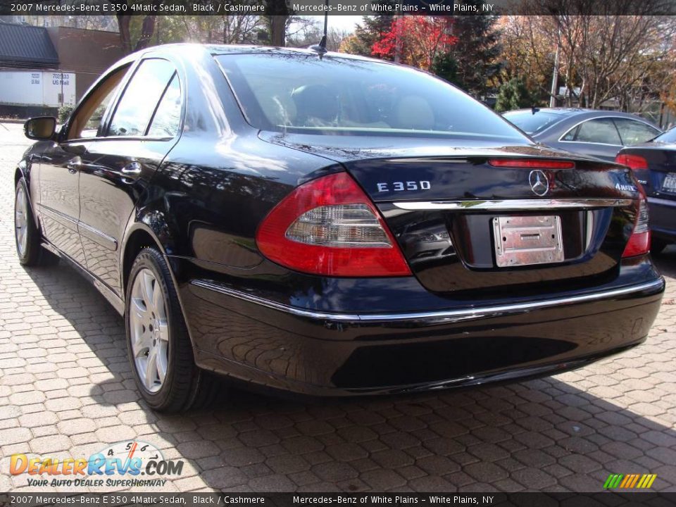 2007 Mercedes-Benz E 350 4Matic Sedan Black / Cashmere Photo #6