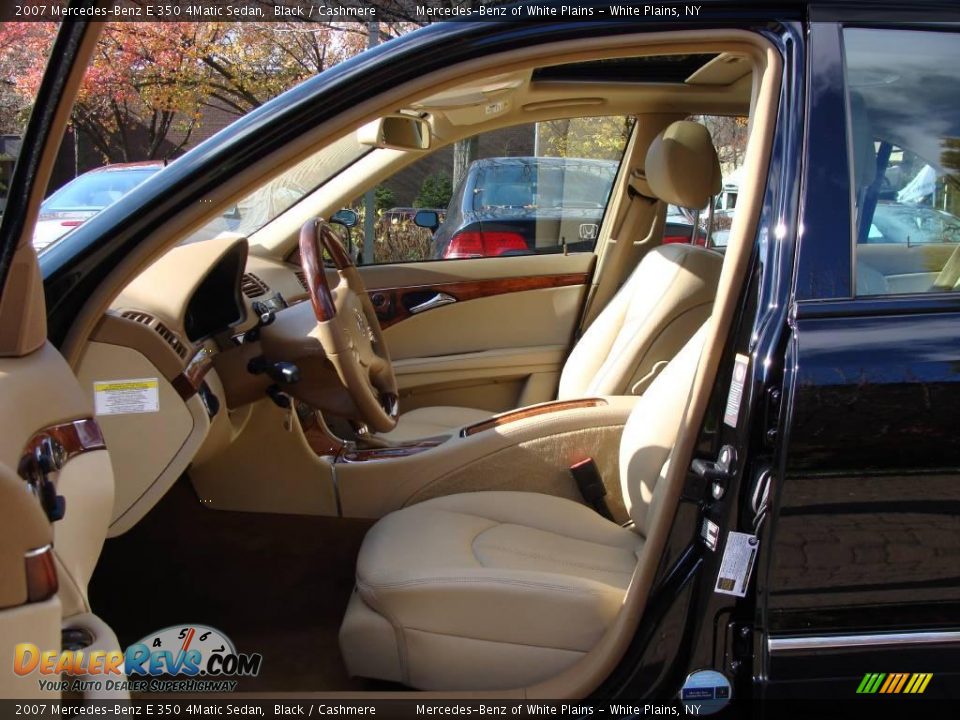 2007 Mercedes-Benz E 350 4Matic Sedan Black / Cashmere Photo #10