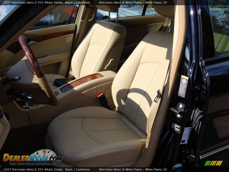 2007 Mercedes-Benz E 350 4Matic Sedan Black / Cashmere Photo #12
