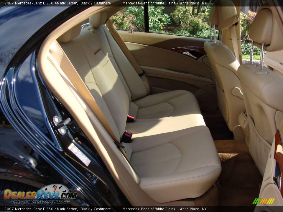 2007 Mercedes-Benz E 350 4Matic Sedan Black / Cashmere Photo #14