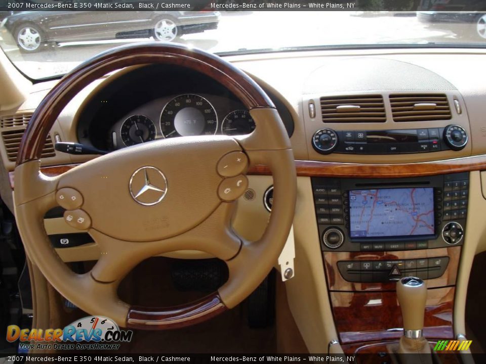 2007 Mercedes-Benz E 350 4Matic Sedan Black / Cashmere Photo #16