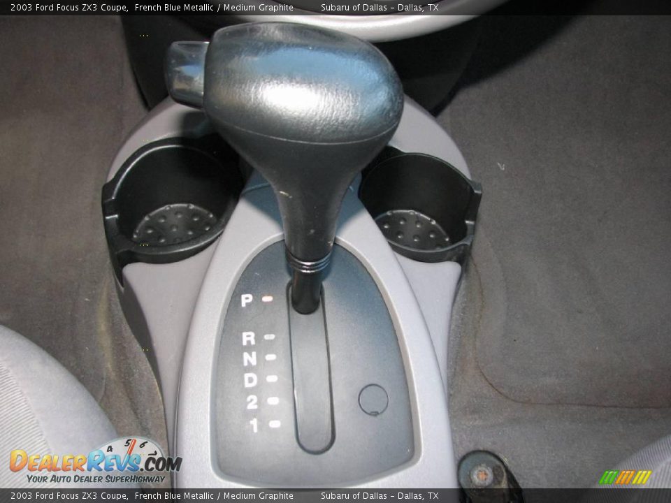 2003 Ford Focus ZX3 Coupe French Blue Metallic / Medium Graphite Photo #17