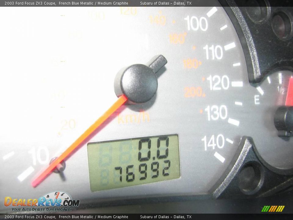 2003 Ford Focus ZX3 Coupe French Blue Metallic / Medium Graphite Photo #21