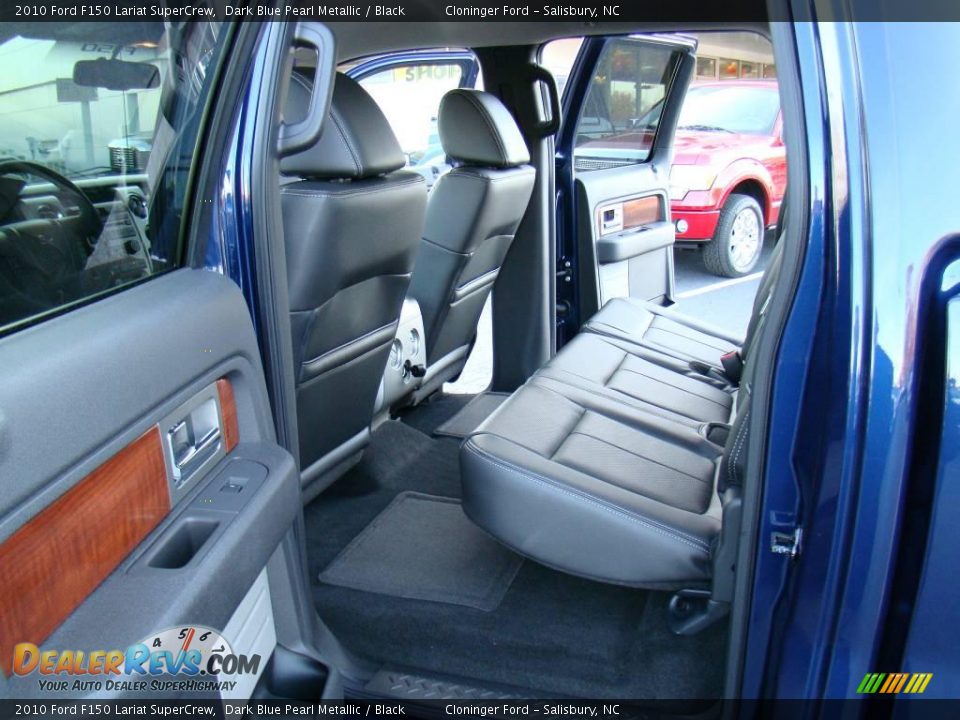 2010 Ford F150 Lariat SuperCrew Dark Blue Pearl Metallic / Black Photo #9