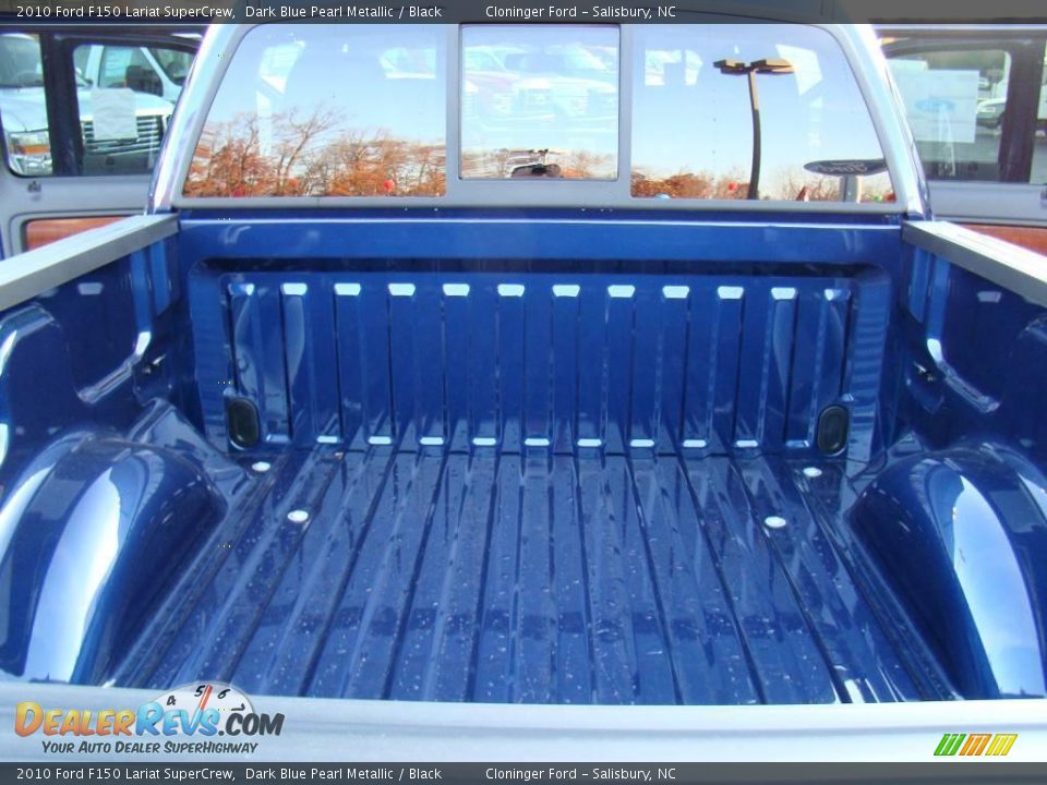 2010 Ford F150 Lariat SuperCrew Dark Blue Pearl Metallic / Black Photo #10