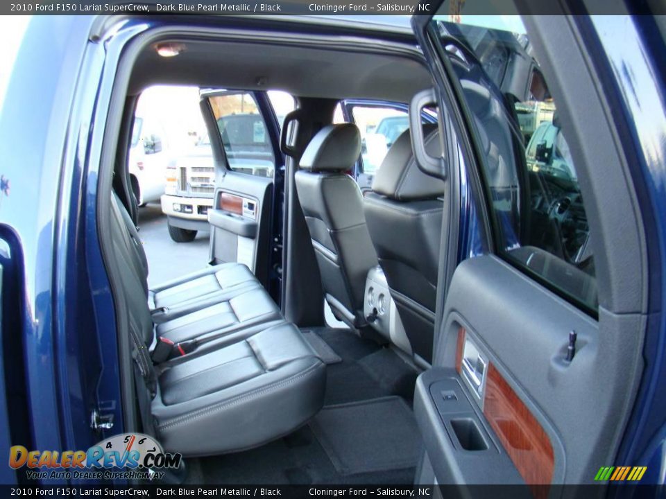 2010 Ford F150 Lariat SuperCrew Dark Blue Pearl Metallic / Black Photo #11