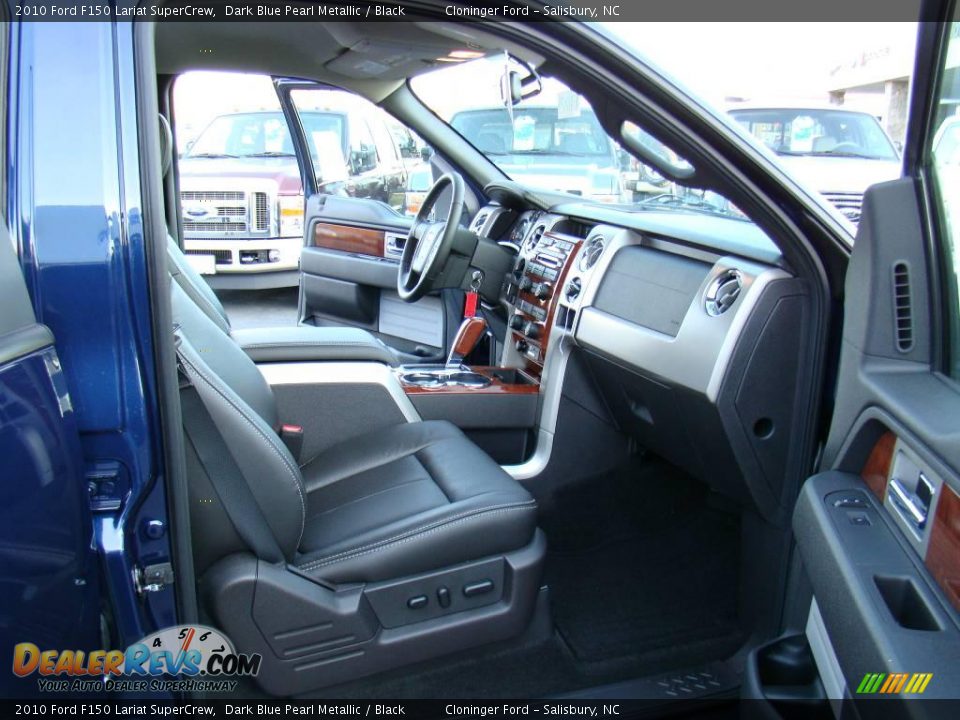 2010 Ford F150 Lariat SuperCrew Dark Blue Pearl Metallic / Black Photo #12