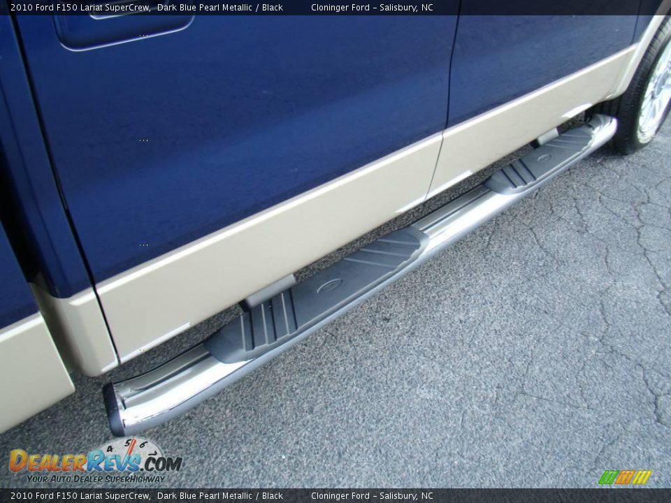 2010 Ford F150 Lariat SuperCrew Dark Blue Pearl Metallic / Black Photo #15