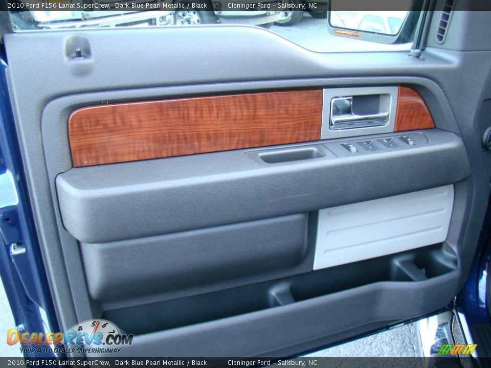 2010 Ford F150 Lariat SuperCrew Dark Blue Pearl Metallic / Black Photo #17