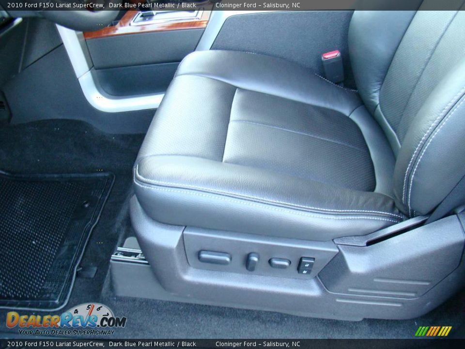 2010 Ford F150 Lariat SuperCrew Dark Blue Pearl Metallic / Black Photo #18