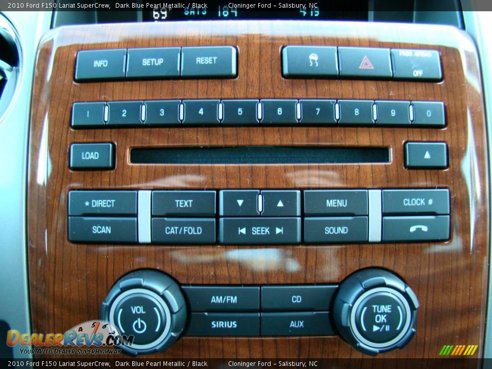 2010 Ford F150 Lariat SuperCrew Dark Blue Pearl Metallic / Black Photo #22