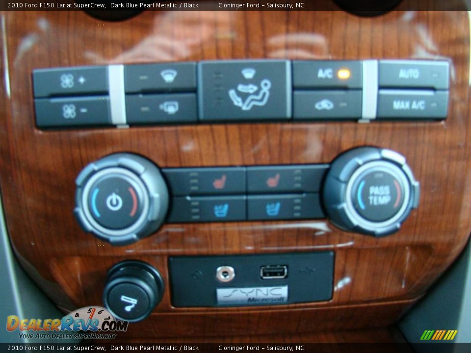 2010 Ford F150 Lariat SuperCrew Dark Blue Pearl Metallic / Black Photo #23