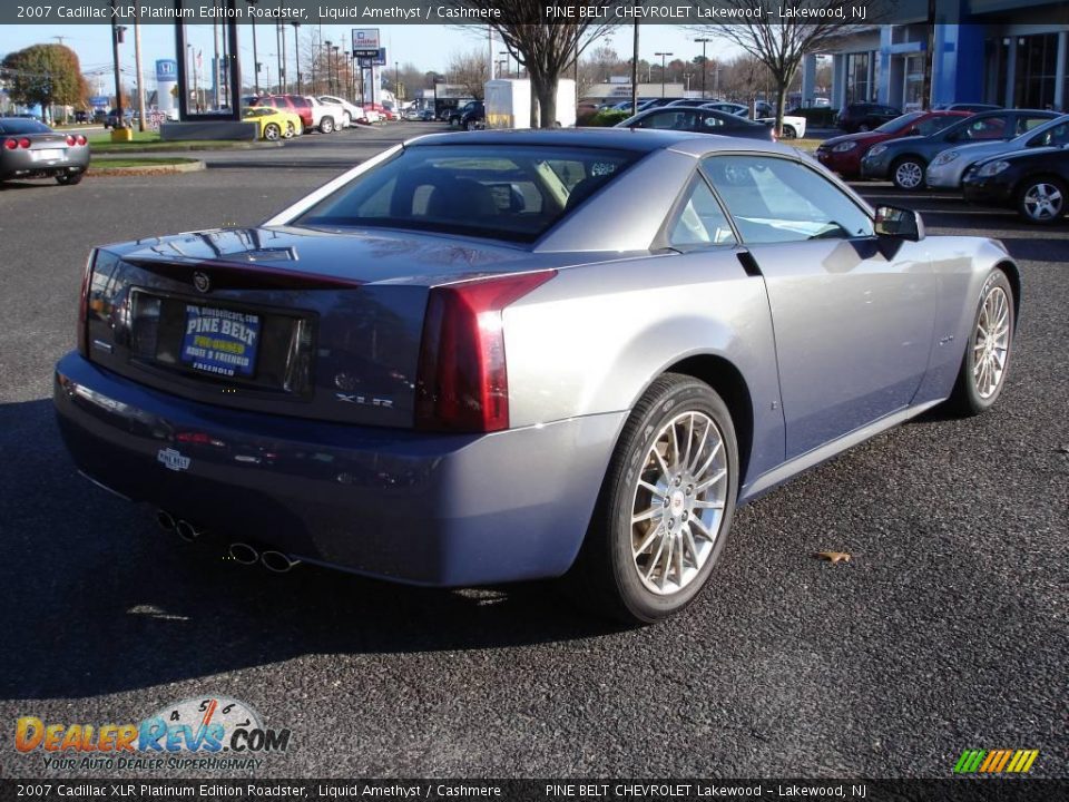 2007 Cadillac XLR Platinum Edition Roadster Liquid Amethyst / Cashmere Photo #4