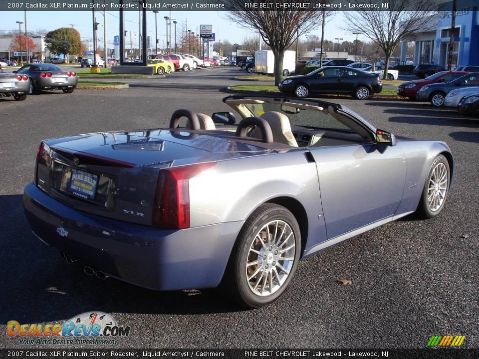 2007 Cadillac XLR Platinum Edition Roadster Liquid Amethyst / Cashmere Photo #12