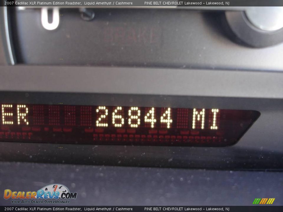 2007 Cadillac XLR Platinum Edition Roadster Liquid Amethyst / Cashmere Photo #17