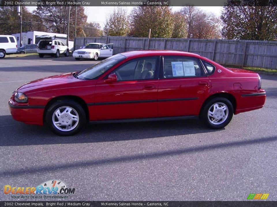 2002 Chevrolet Impala Bright Red / Medium Gray Photo #1