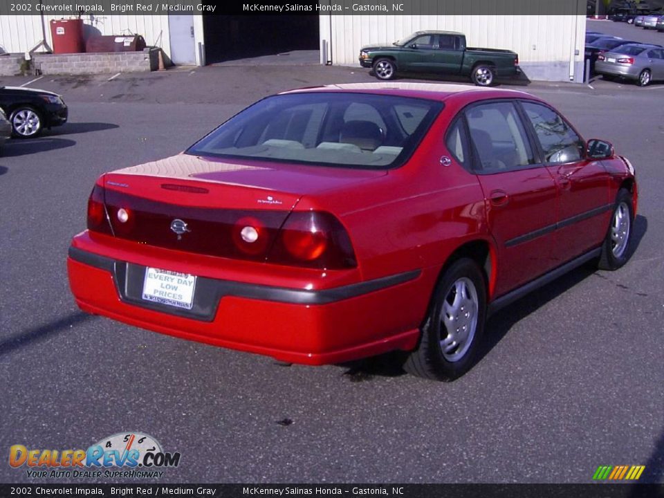 2002 Chevrolet Impala Bright Red / Medium Gray Photo #4