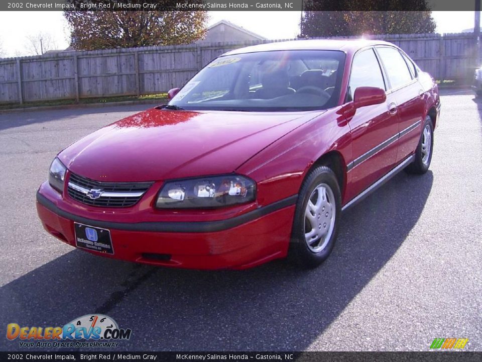 2002 Chevrolet Impala Bright Red / Medium Gray Photo #6