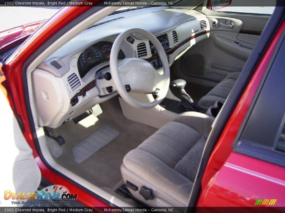 2002 Chevrolet Impala Bright Red / Medium Gray Photo #27