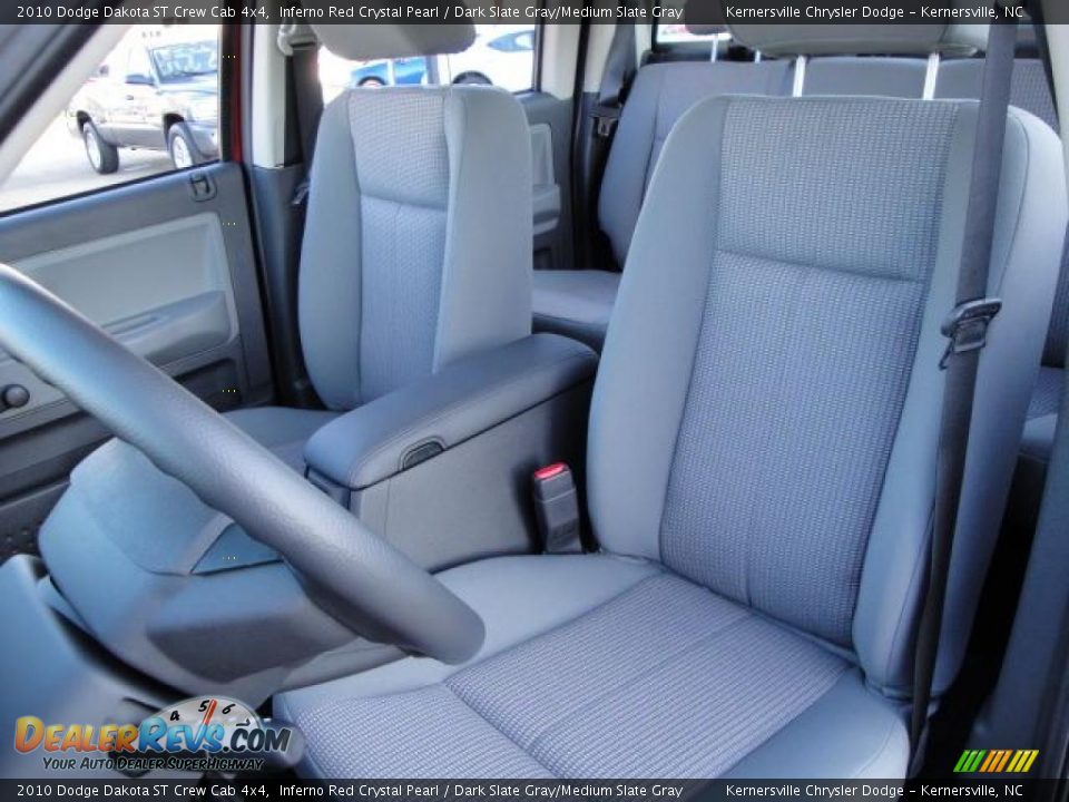 2010 Dodge Dakota ST Crew Cab 4x4 Inferno Red Crystal Pearl / Dark Slate Gray/Medium Slate Gray Photo #11