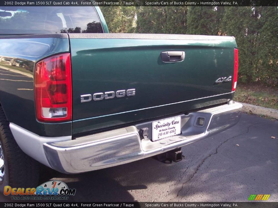 2002 Dodge Ram 1500 SLT Quad Cab 4x4 Forest Green Pearlcoat / Taupe Photo #11