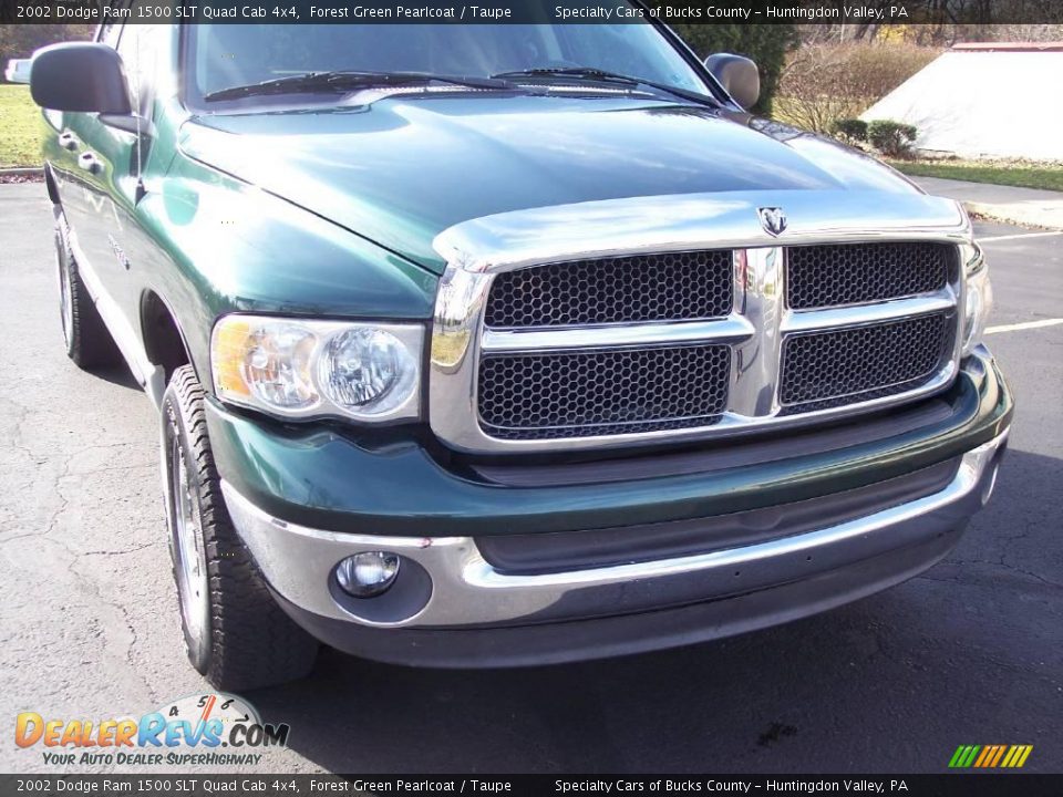 2002 Dodge Ram 1500 SLT Quad Cab 4x4 Forest Green Pearlcoat / Taupe Photo #25