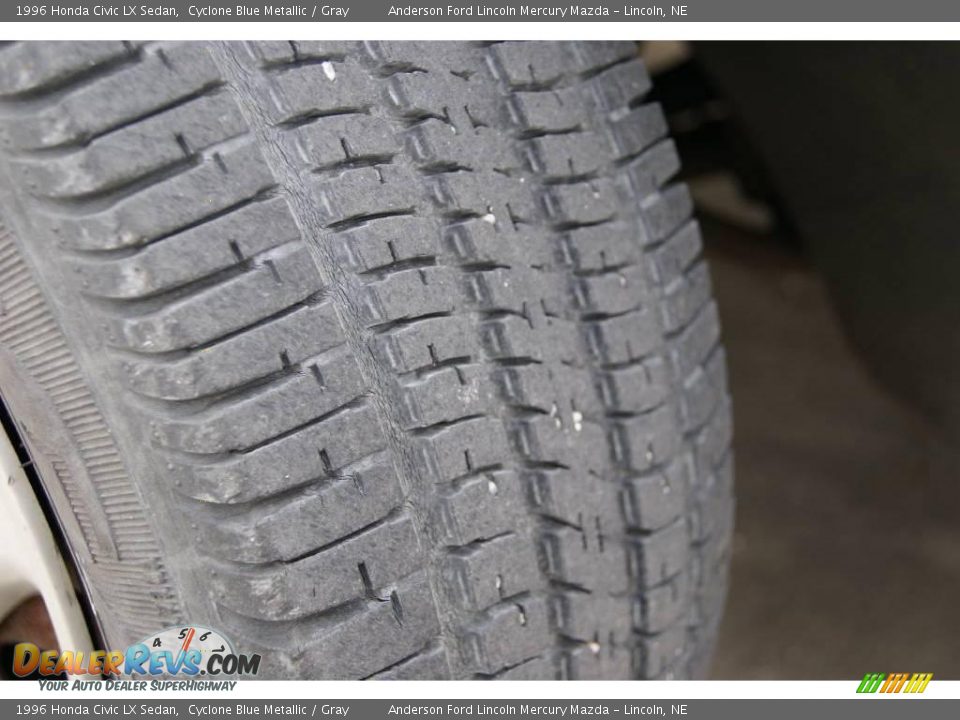 1996 Honda Civic LX Sedan Cyclone Blue Metallic / Gray Photo #13