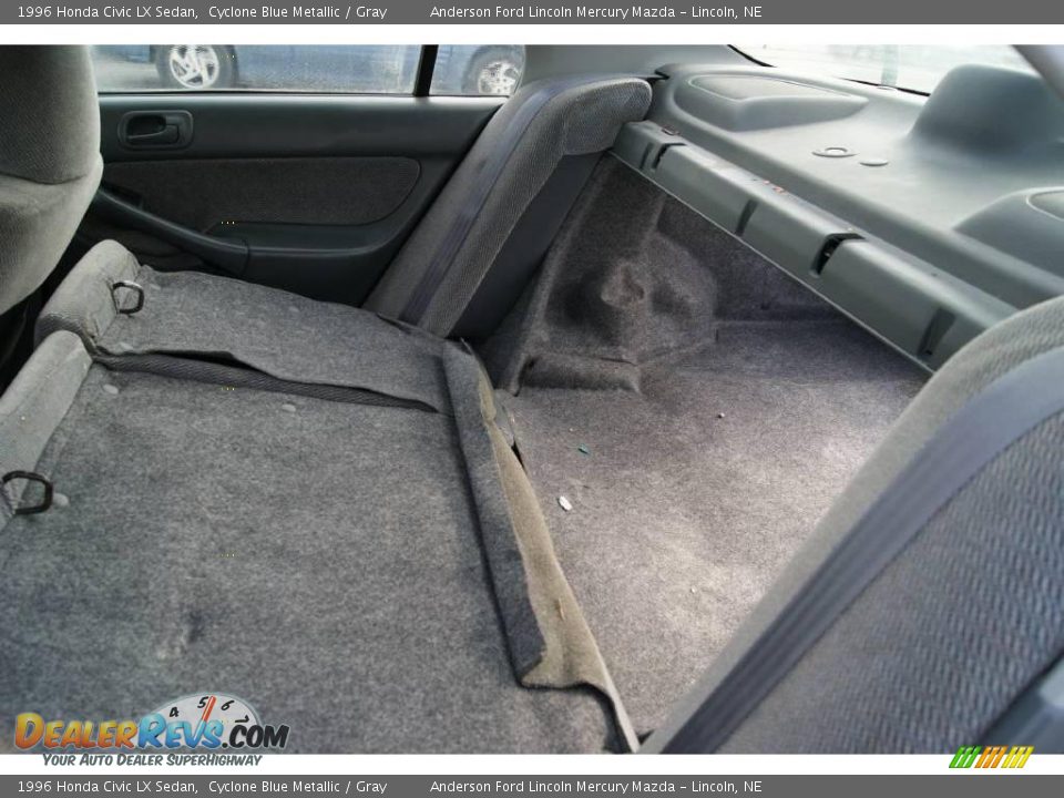 1996 Honda Civic LX Sedan Cyclone Blue Metallic / Gray Photo #25