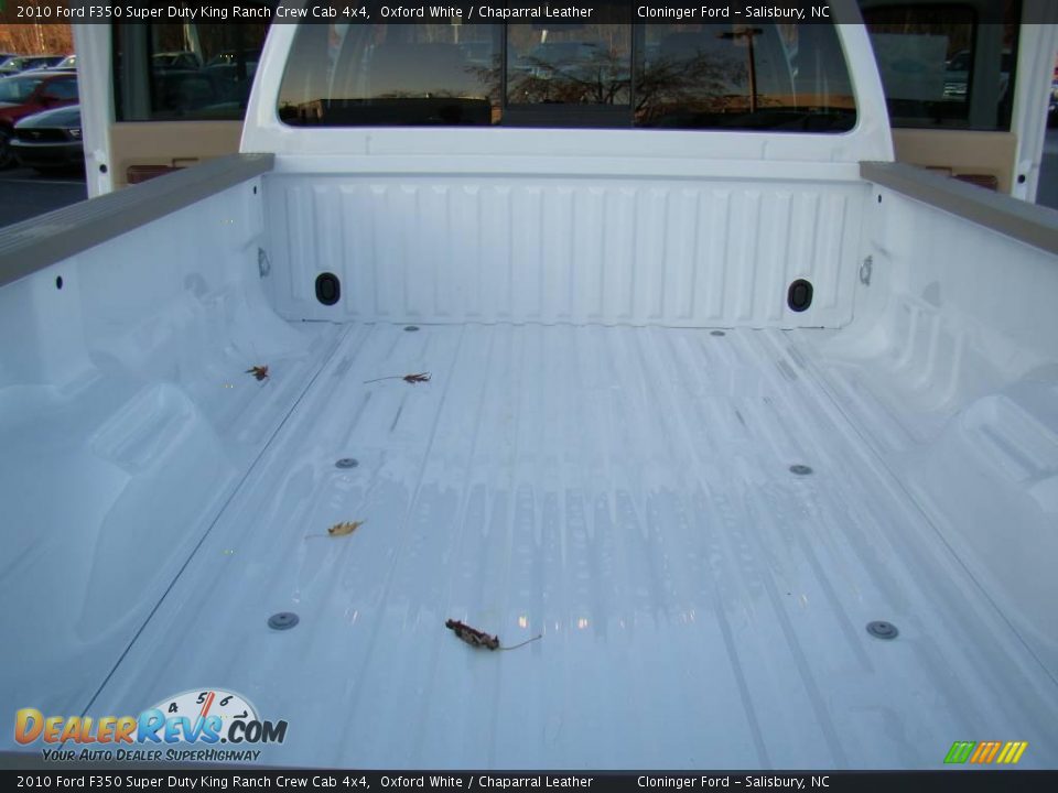 2010 Ford F350 Super Duty King Ranch Crew Cab 4x4 Oxford White / Chaparral Leather Photo #10
